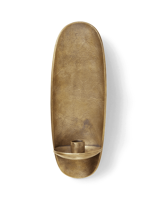 Agapé Wall Candle Holder - Brass Finish