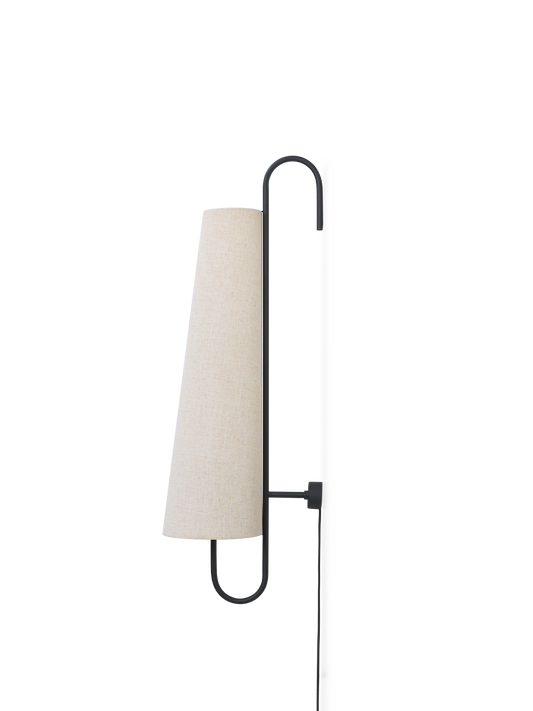 Ancora Wall Lamp - Black/Natural - UL